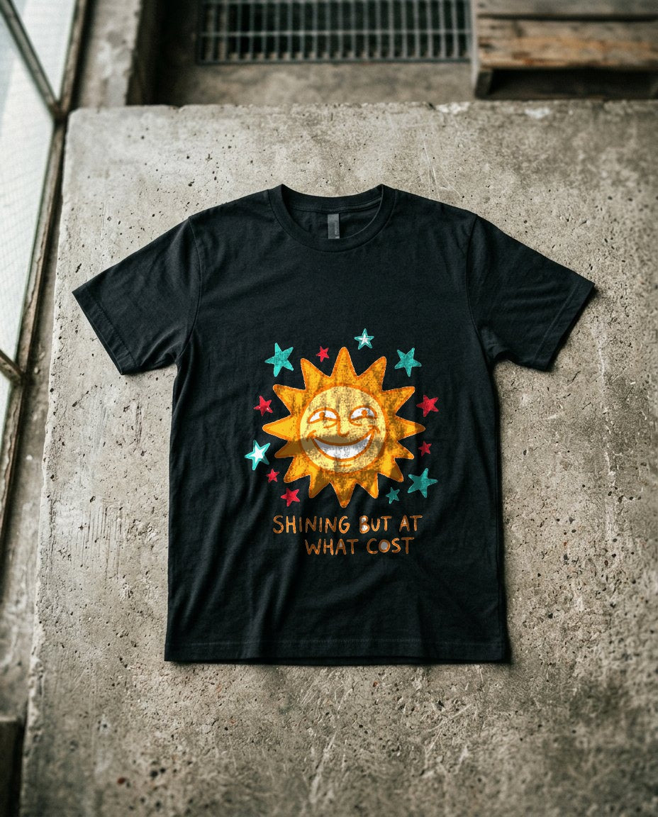 Shining But At What Cost Sun Doodle — lifestyle photo