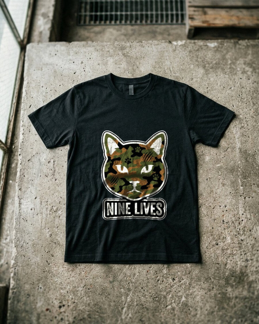 Camo Feline Streetwear Silhouette — lifestyle photo