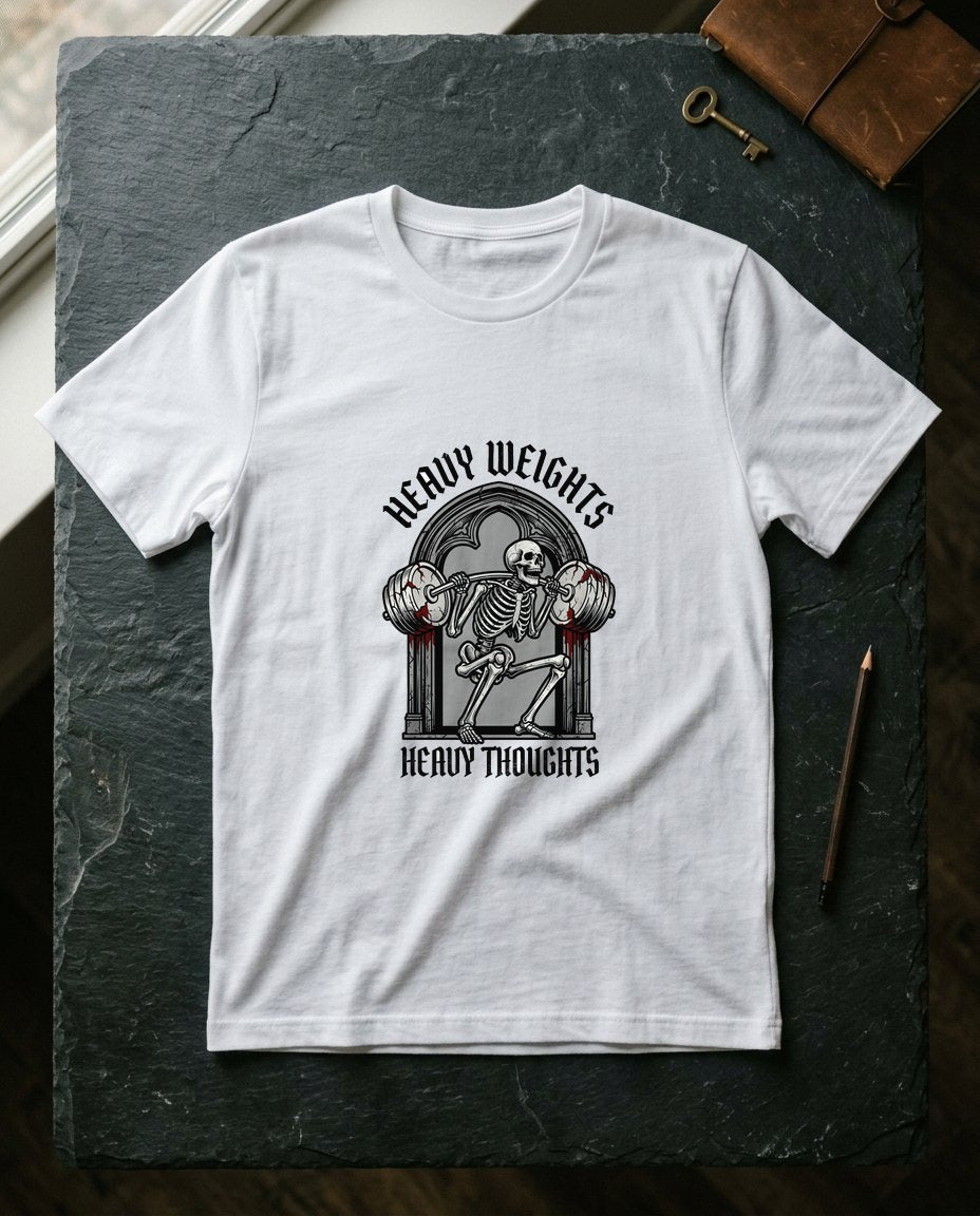 Atlas of the Iron Skeleton Tee — lifestyle photo