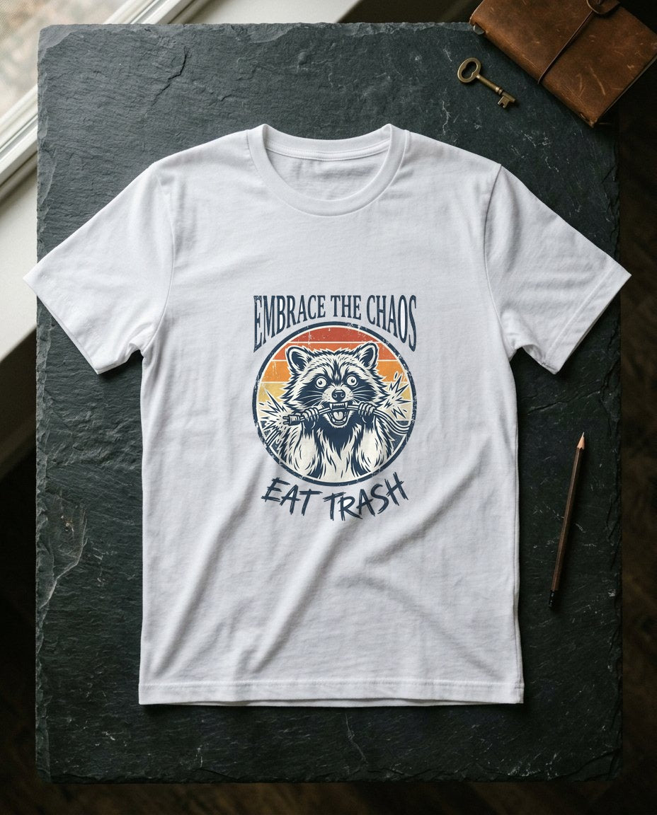Feral & Free Retro Trash Panda — lifestyle photo