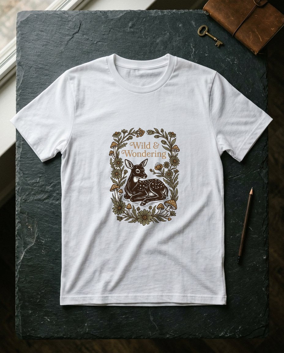 Forest Child Vintage Fawn & Fungi — lifestyle photo