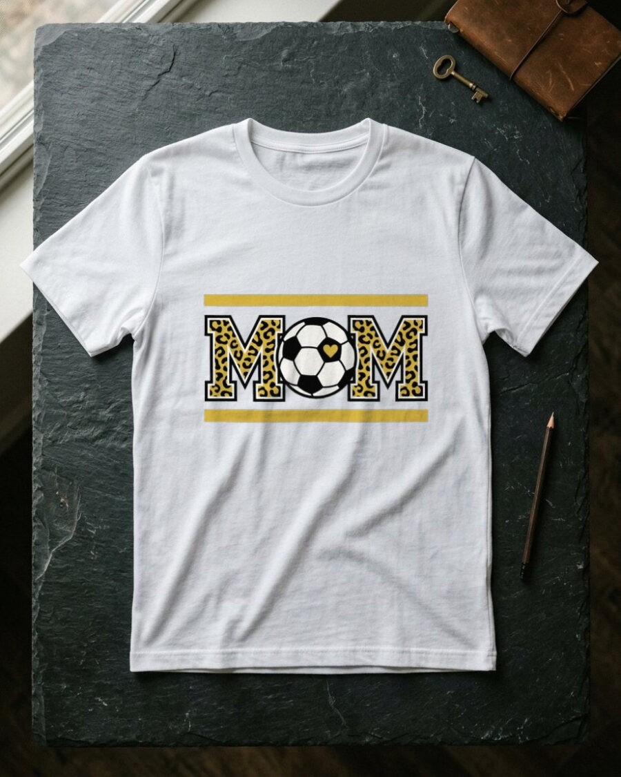 Fierce Heart Leopard Soccer Tee — lifestyle photo