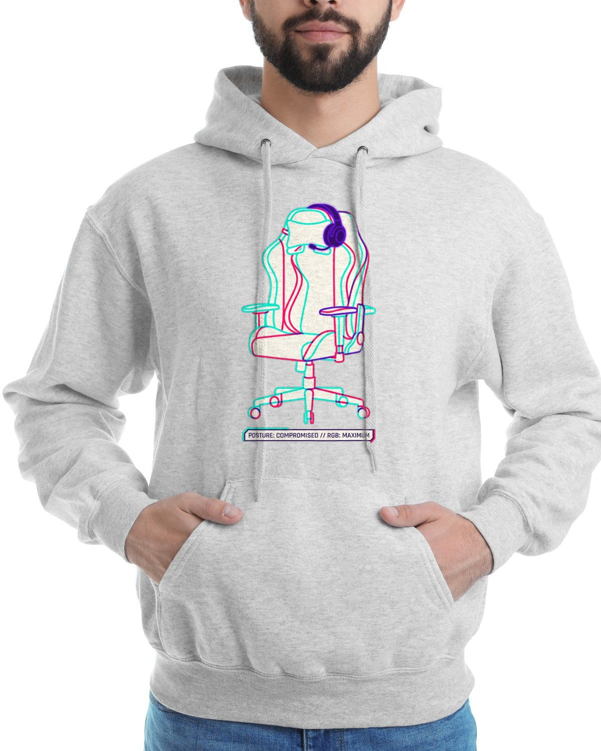 RGB Throne Lumbar Support Squad Hoodie — lifestyle photo