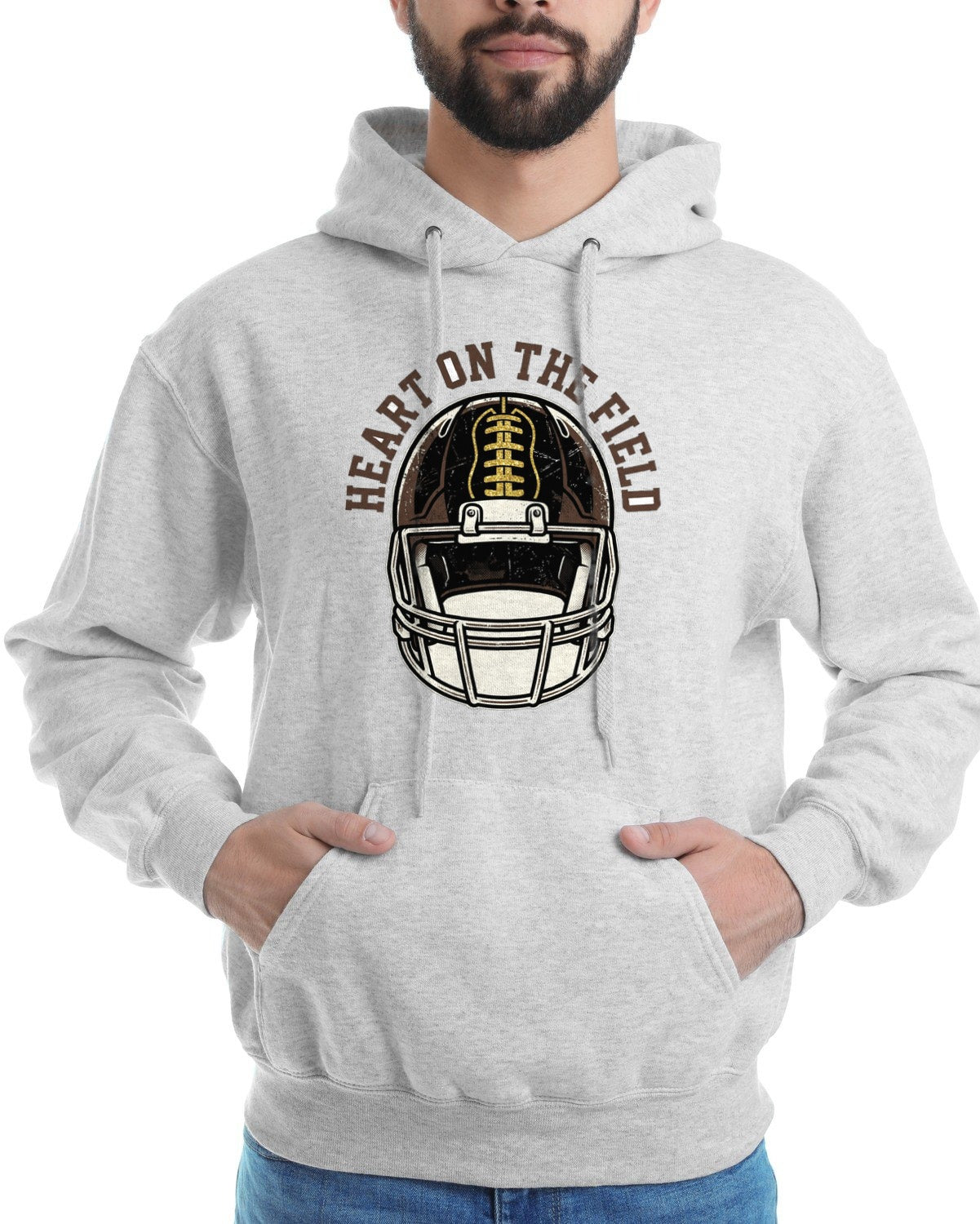Friday Night Heartbeat Helmet Hoodie — lifestyle photo