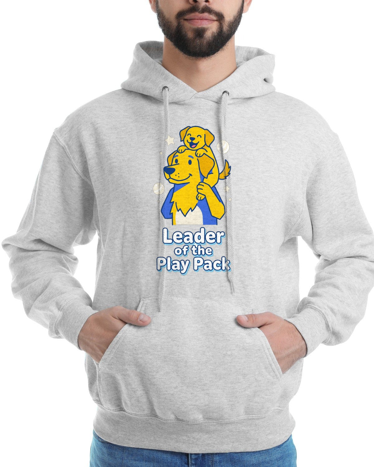 Leader of the Play Pack Cartoon Tee Hoodie — lifestyle photo