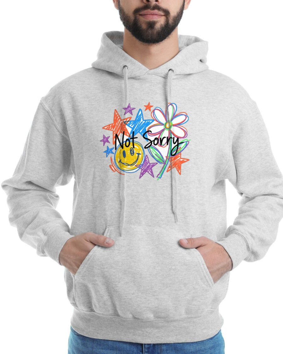 Scribble Your Own Rules Doodle Tee Hoodie — lifestyle photo