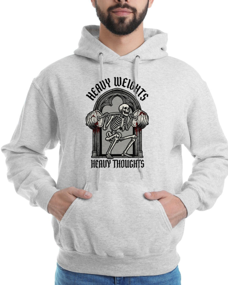 Atlas of the Iron Skeleton Tee Hoodie — lifestyle photo