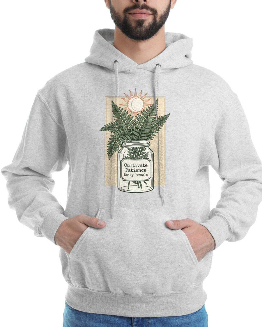 Celestial Fern Apothecary Jar Hoodie — lifestyle photo