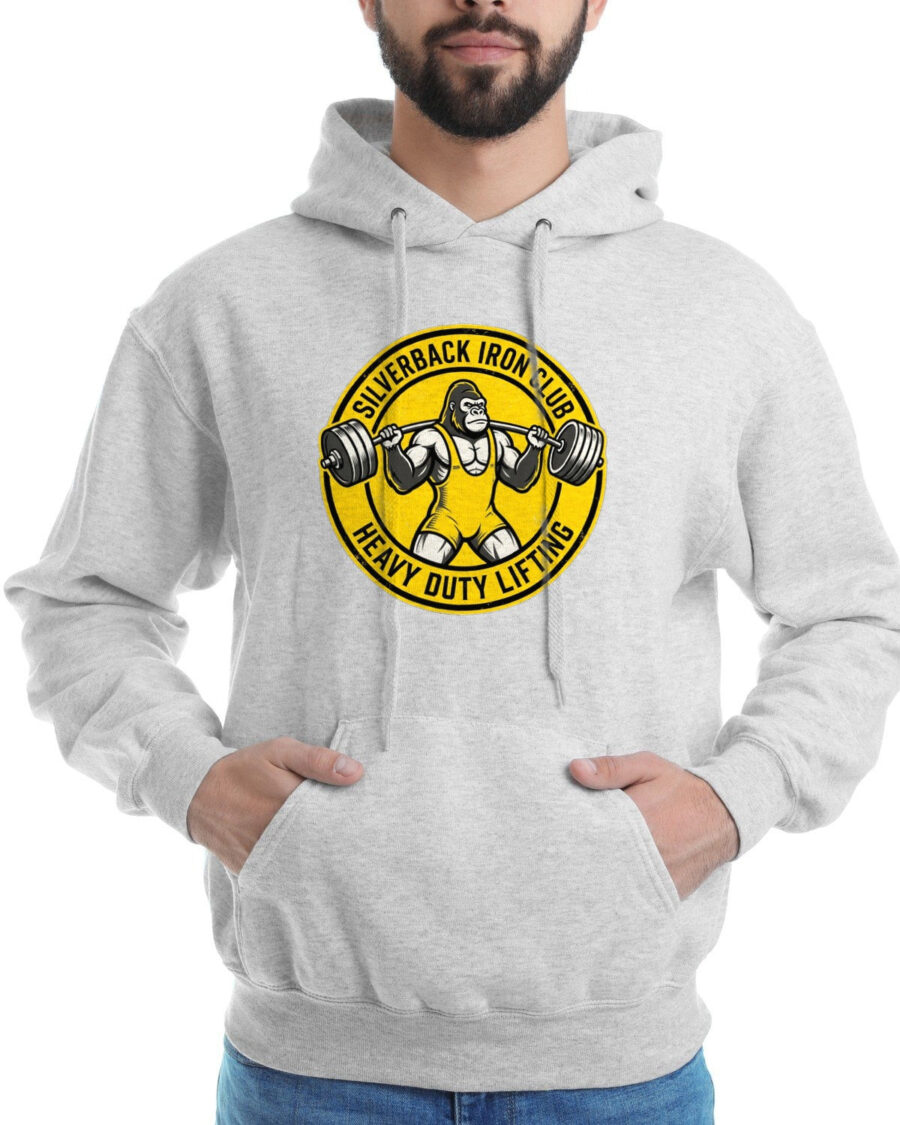 Silverback Iron Club Vintage Medallion Hoodie — lifestyle photo