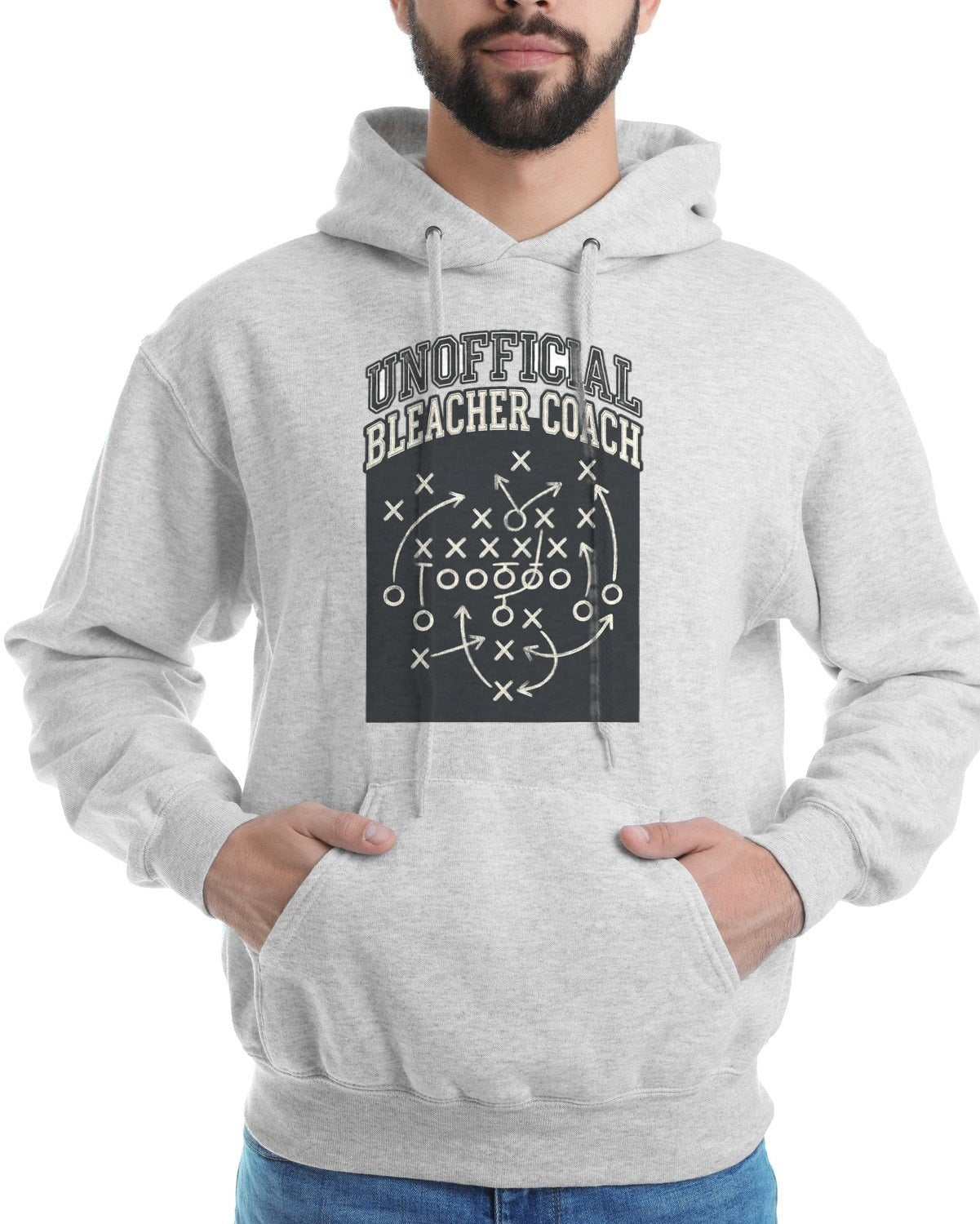 Bleacher Coach Playbook Vintage Tee Hoodie — lifestyle photo