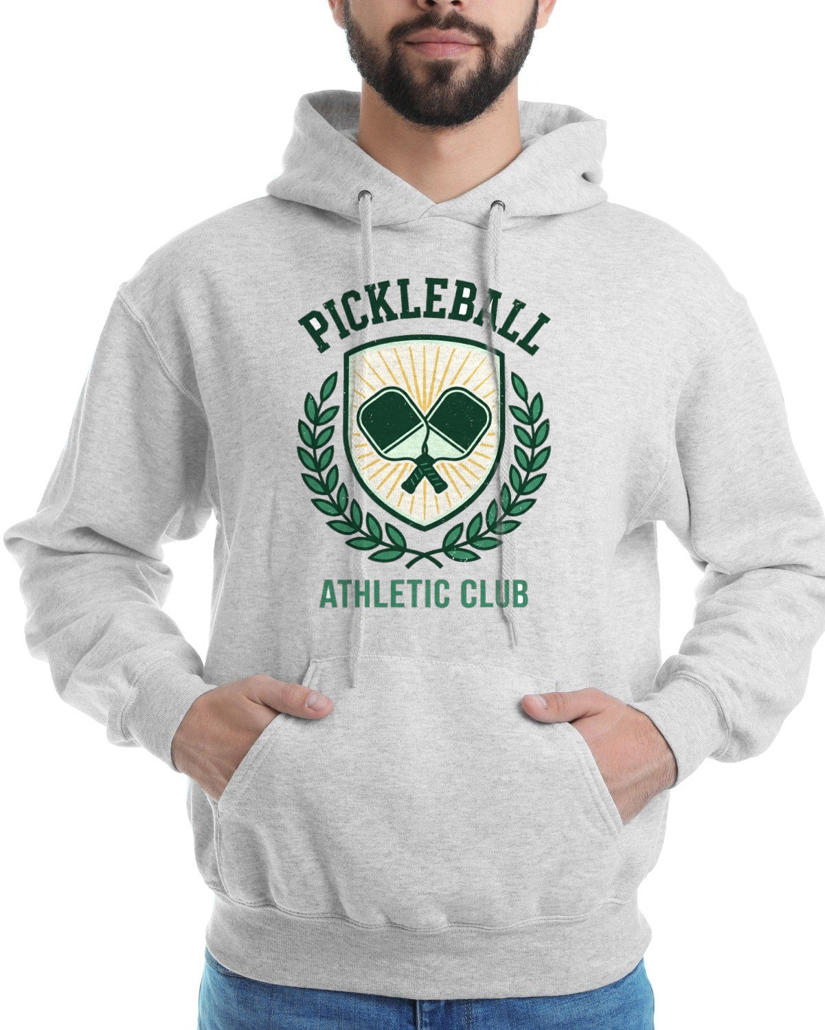 Vintage Pickleball Athletic Club Hoodie — lifestyle photo