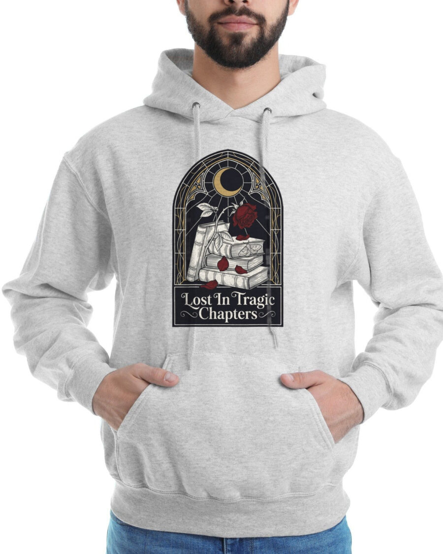 Tragic Chapters Stained Glass Rose Hoodie — lifestyle photo