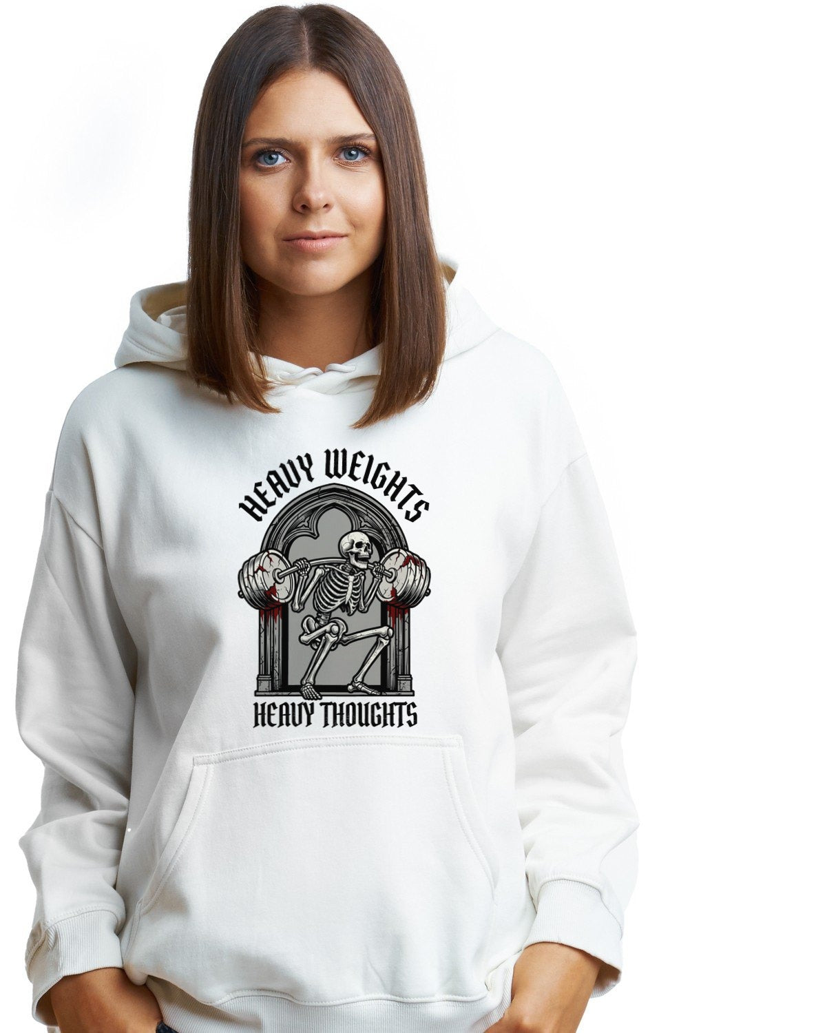 Atlas of the Iron Skeleton Tee Hoodie — lifestyle photo