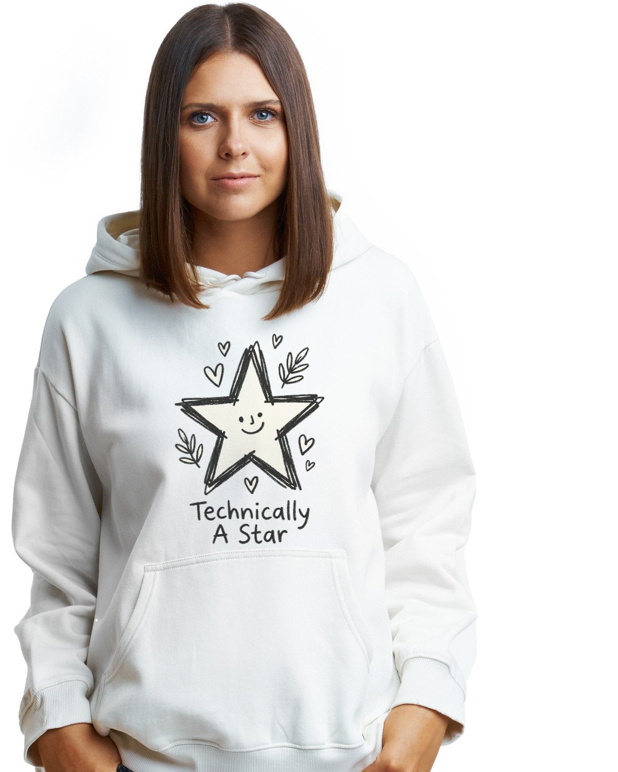 Technically A Star Wobbly Doodle Hoodie — lifestyle photo