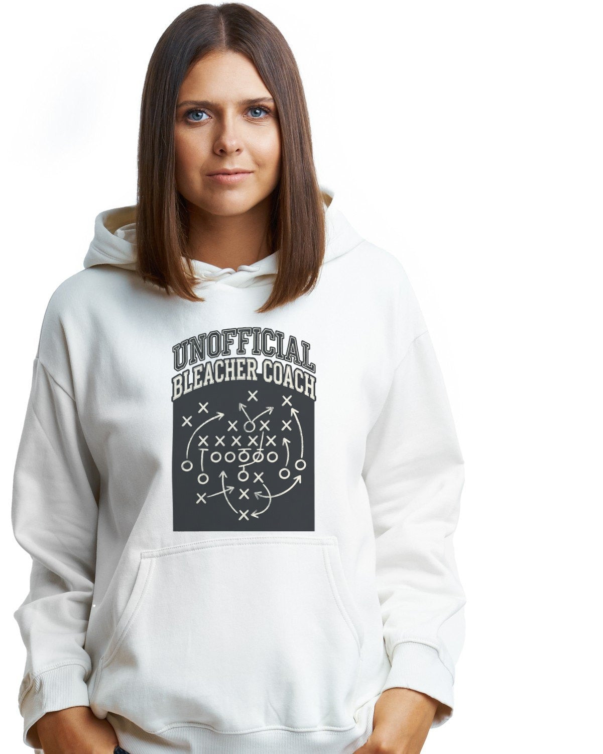 Bleacher Coach Playbook Vintage Tee Hoodie — lifestyle photo