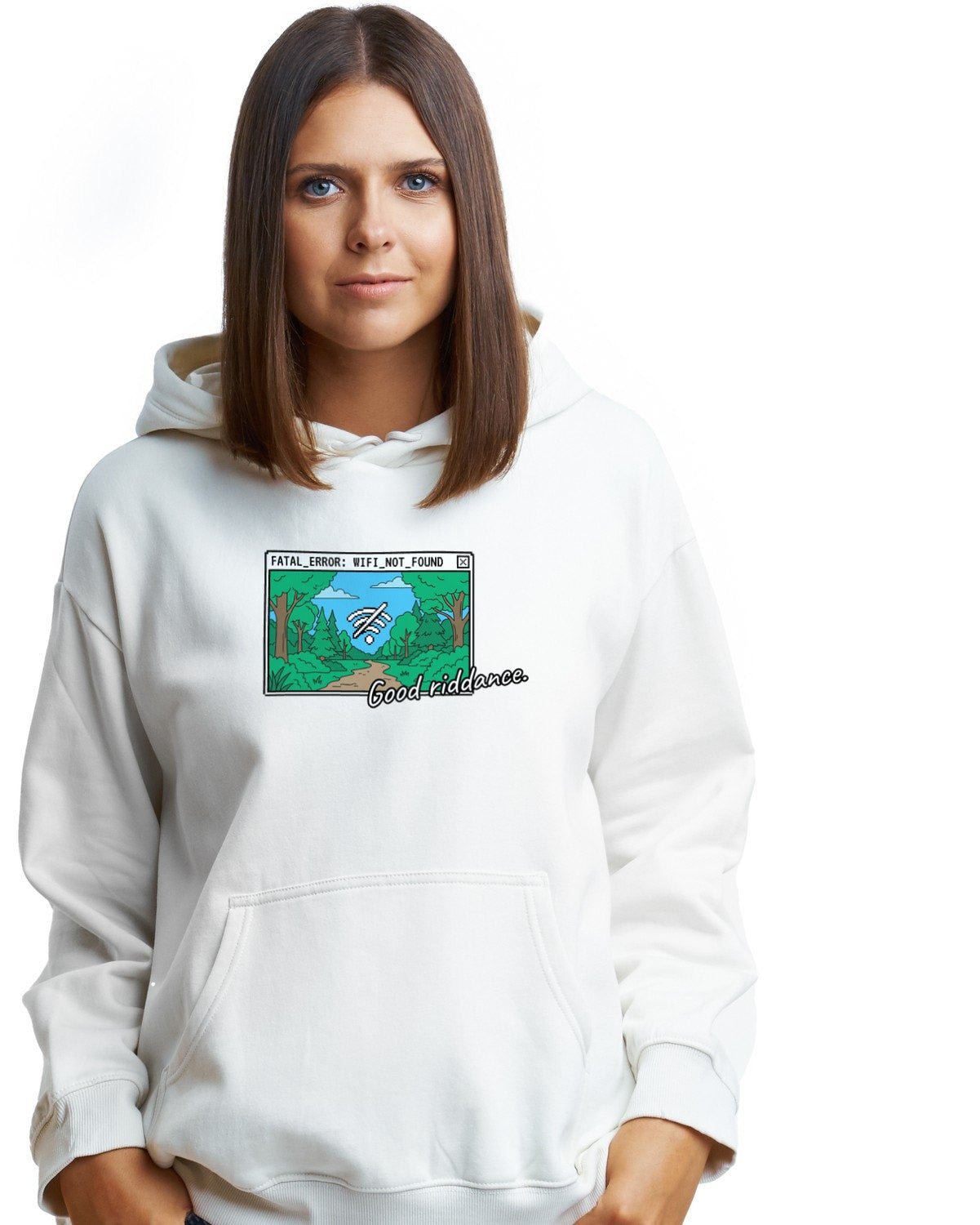 Error: Nature Found Hoodie — lifestyle photo