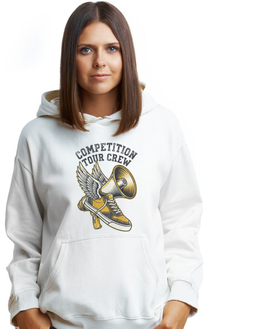 Competition Tour Crew Vintage Tee Hoodie — lifestyle photo