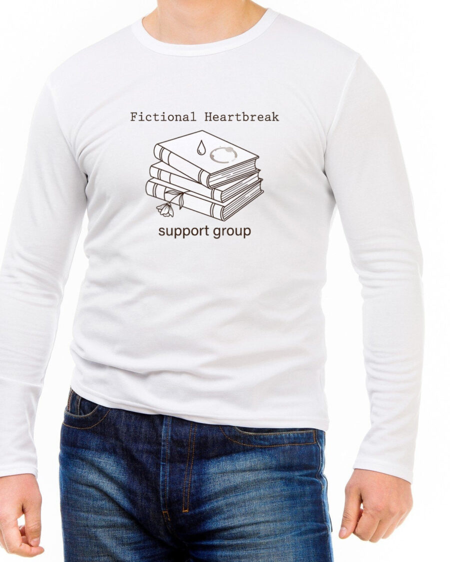 Fictional Heartbreak Support Group Long Sleeve — lifestyle photo