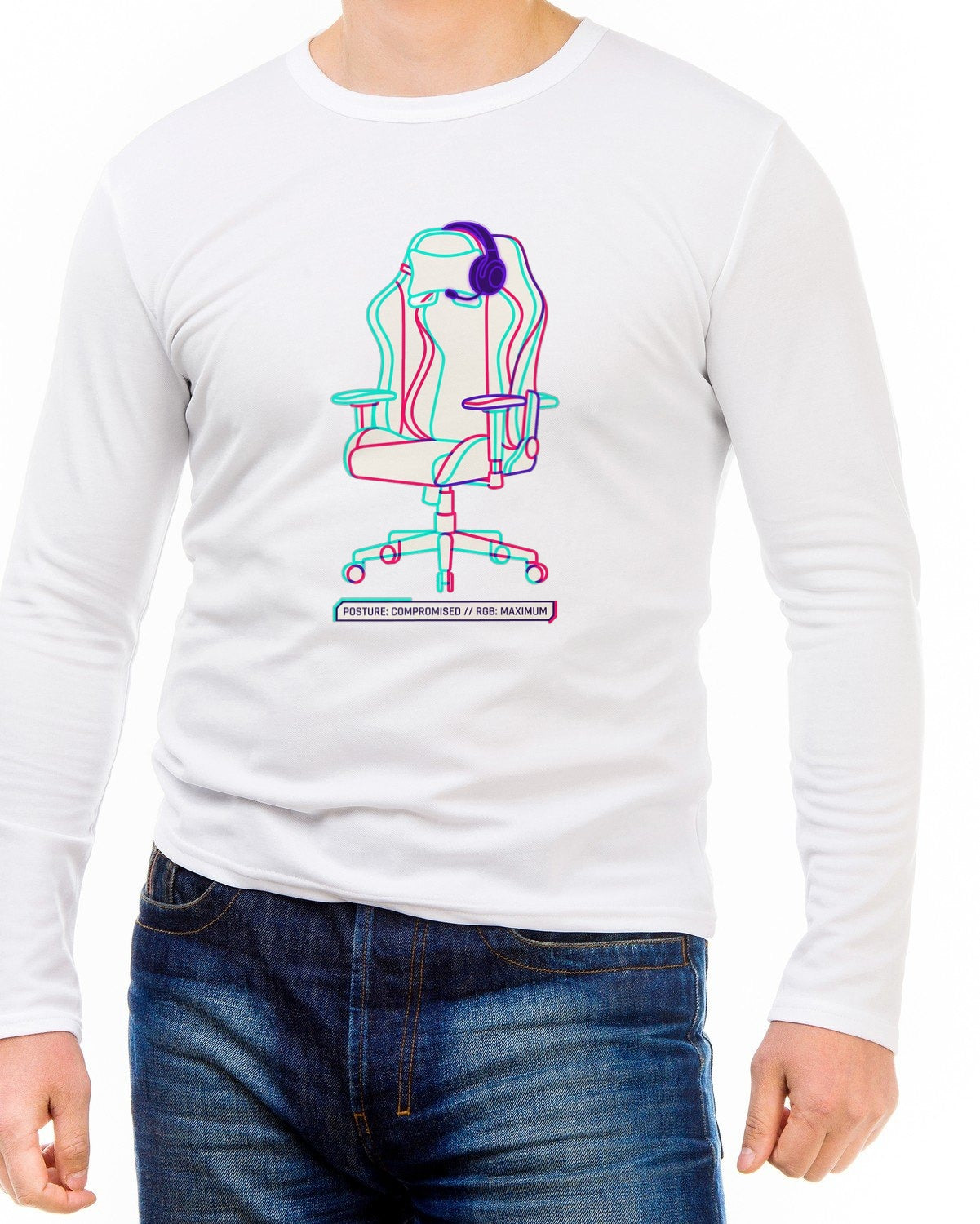 RGB Throne Lumbar Support Squad Long Sleeve — lifestyle photo