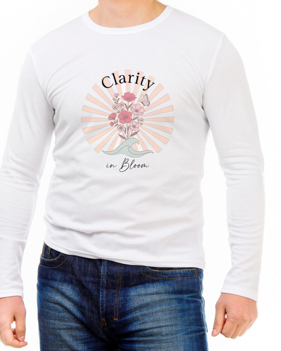 Clarity in Bloom Wildflower Sunburst Long Sleeve — lifestyle photo