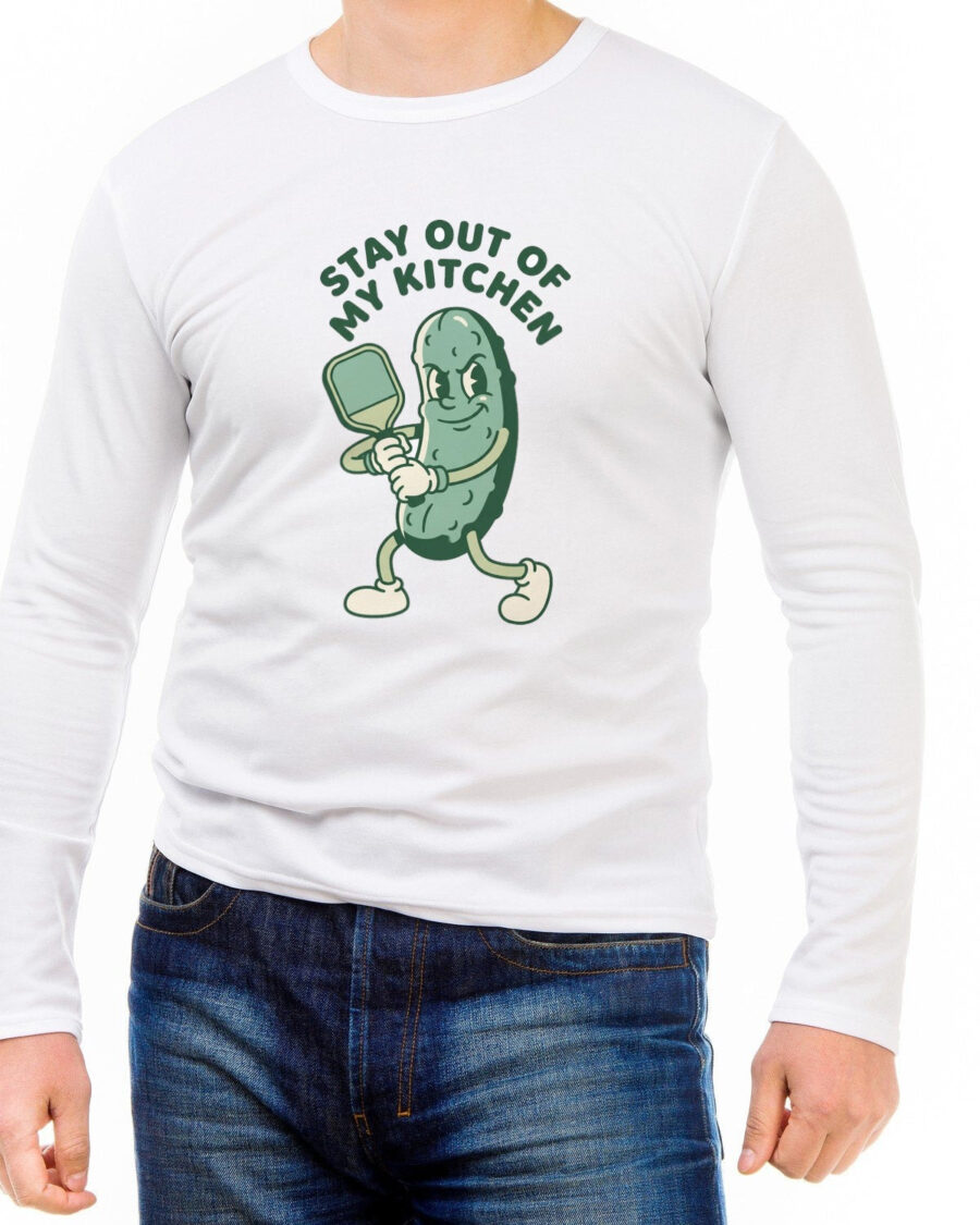 Stay Out Of My Kitchen Retro Mascot Long Sleeve — lifestyle photo