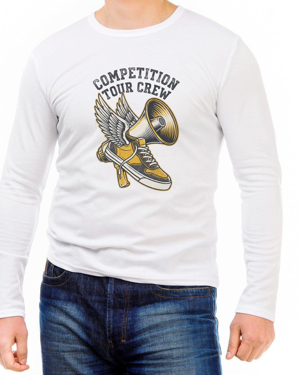 Competition Tour Crew Vintage Tee Long Sleeve — lifestyle photo