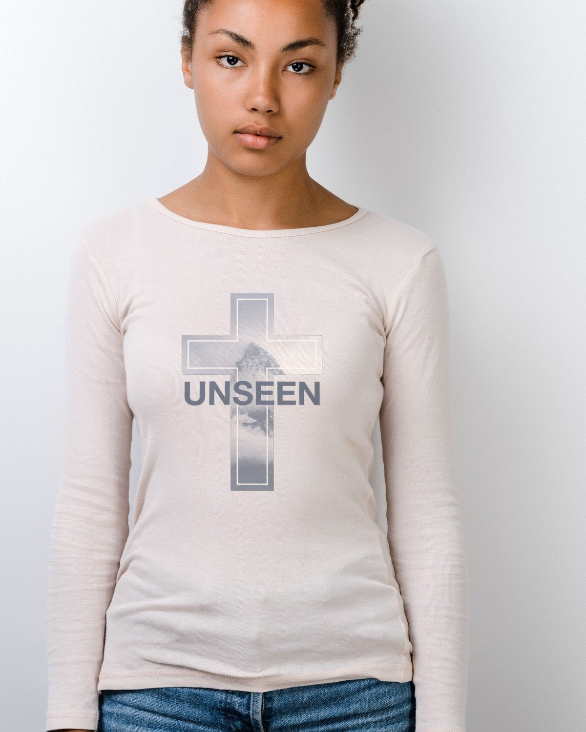 Unseen Foundations Oversized Tee Long Sleeve — lifestyle photo