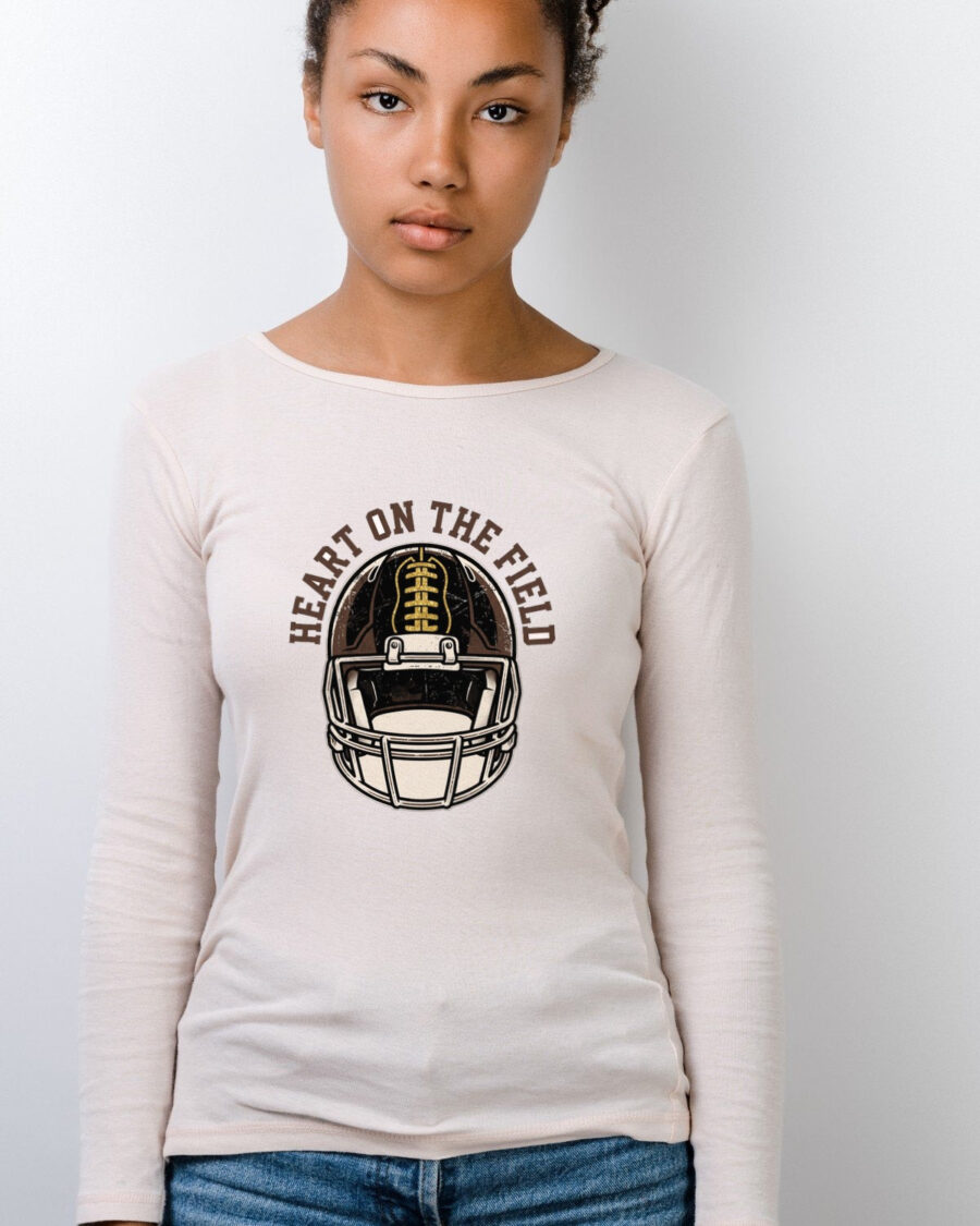 Friday Night Heartbeat Helmet Long Sleeve — lifestyle photo
