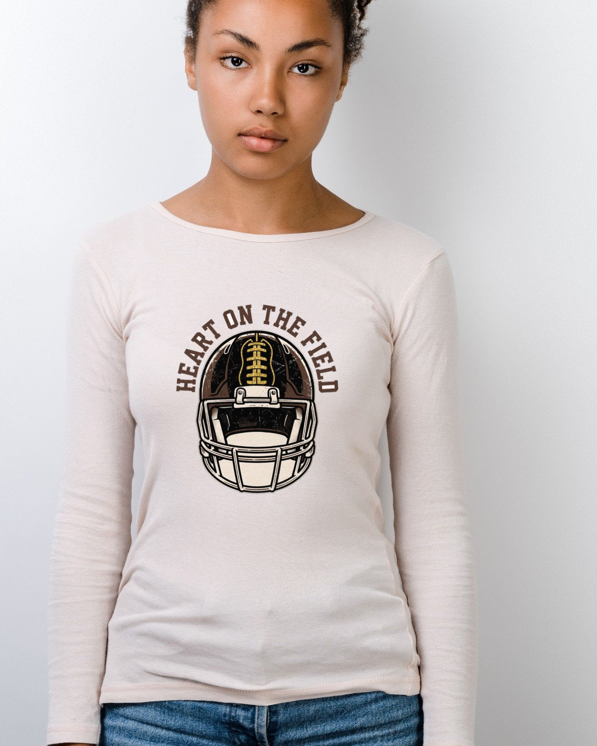 Friday Night Heartbeat Helmet Long Sleeve — lifestyle photo