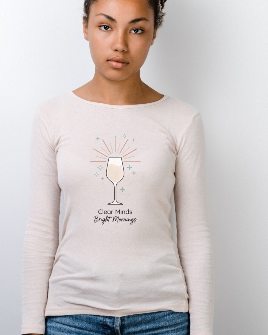 Clear Minds Bright Mornings Tee Long Sleeve — lifestyle photo