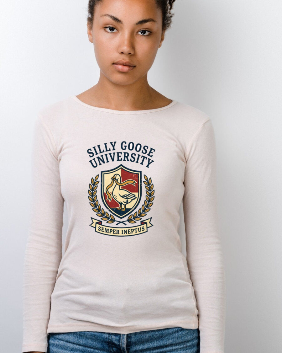 Silly Goose Univ Alumni Crest Long Sleeve — lifestyle photo