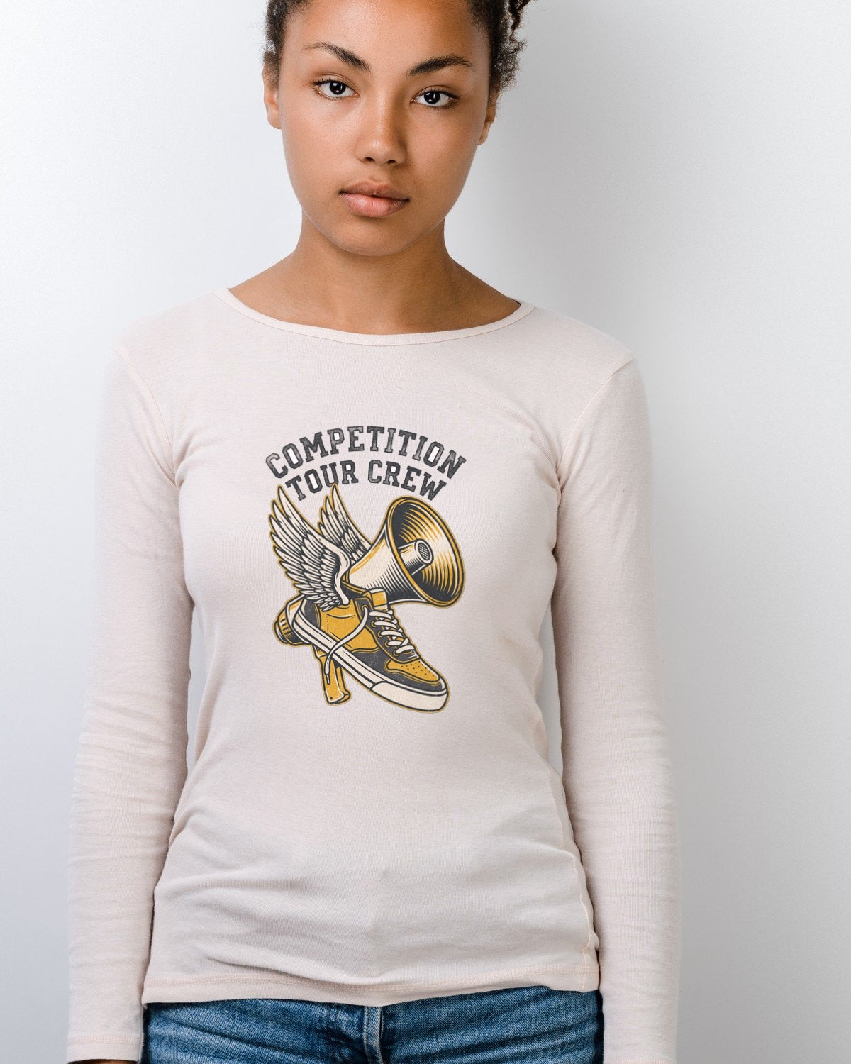 Competition Tour Crew Vintage Tee Long Sleeve — lifestyle photo