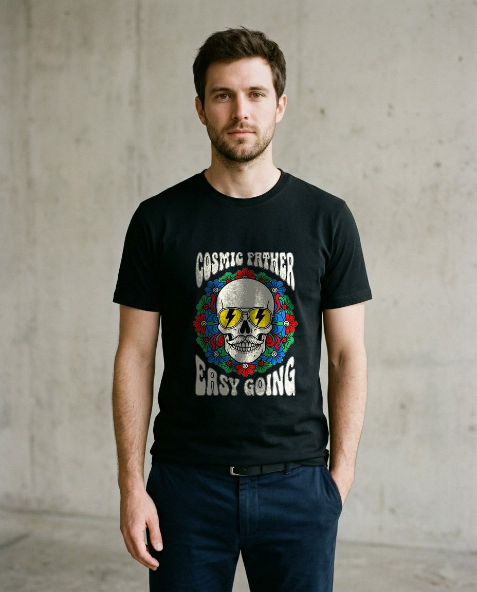 Cosmic Father Psychedelic Skull — lifestyle photo