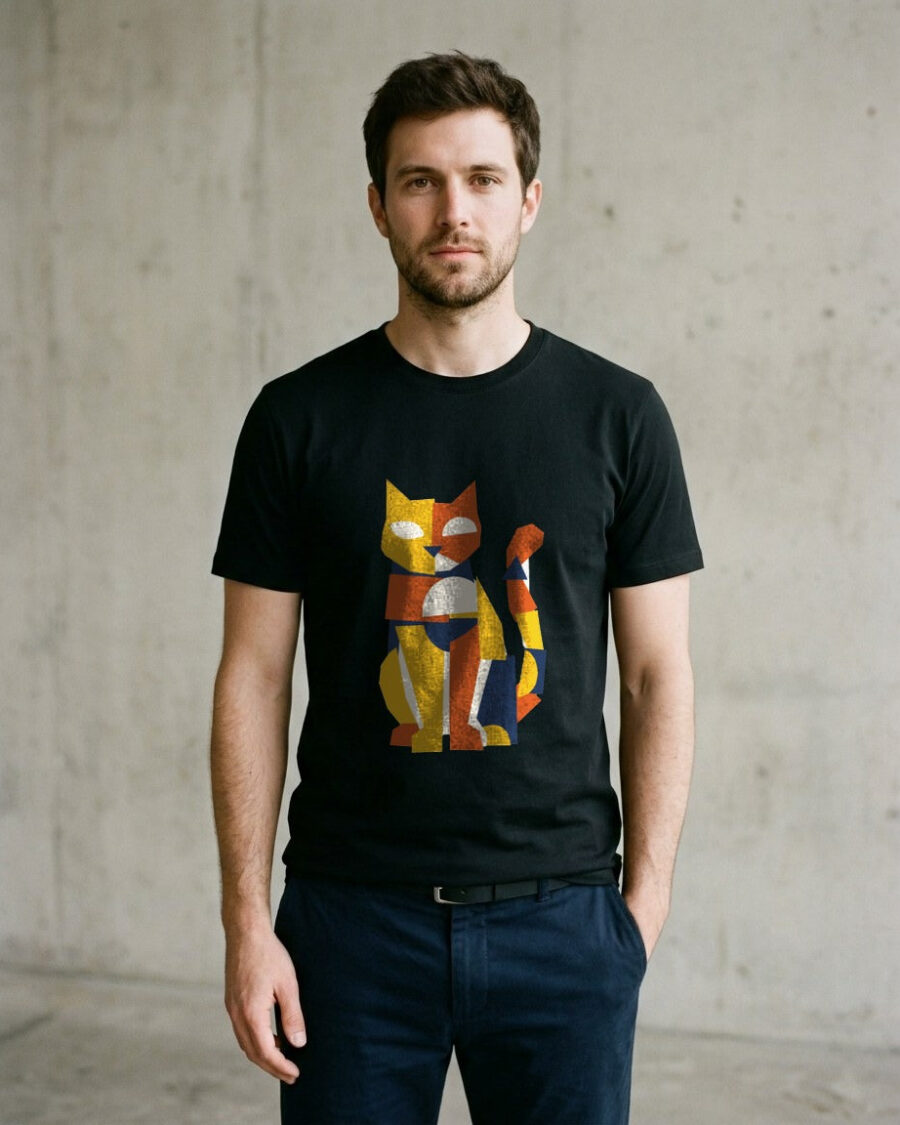 Avant-Garde Paper Cutout Feline — lifestyle photo