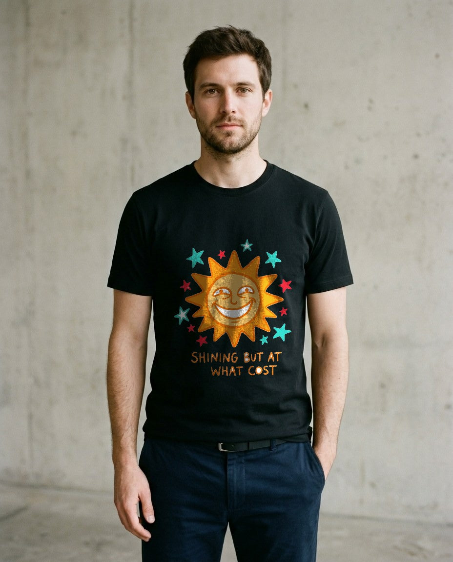 Shining But At What Cost Sun Doodle — lifestyle photo