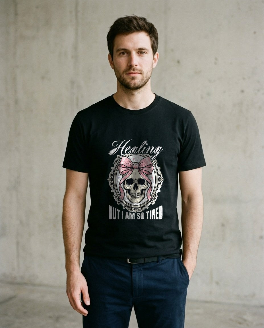 Healing But Exhausted Coquette Skull — lifestyle photo