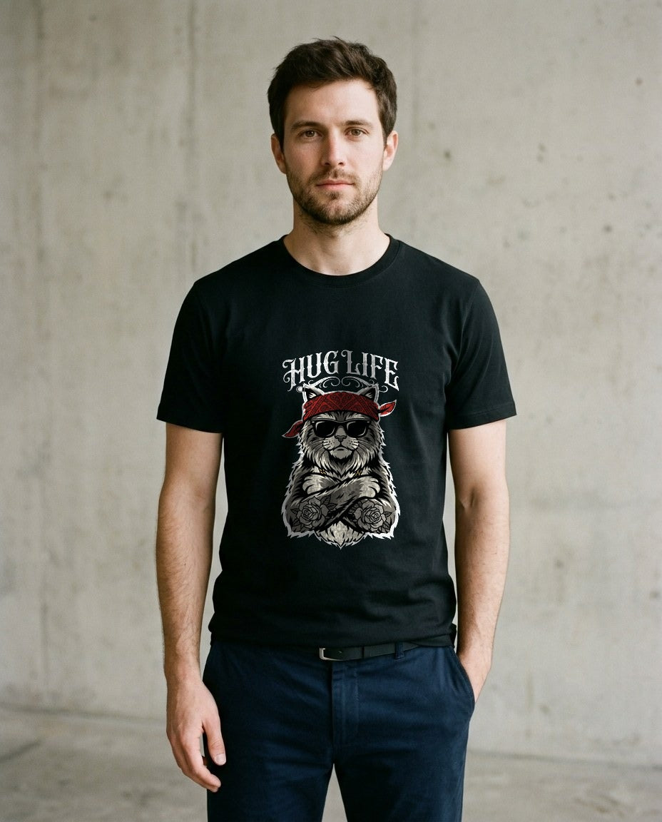 Hug Life Hardcore Bandana Feline — lifestyle photo