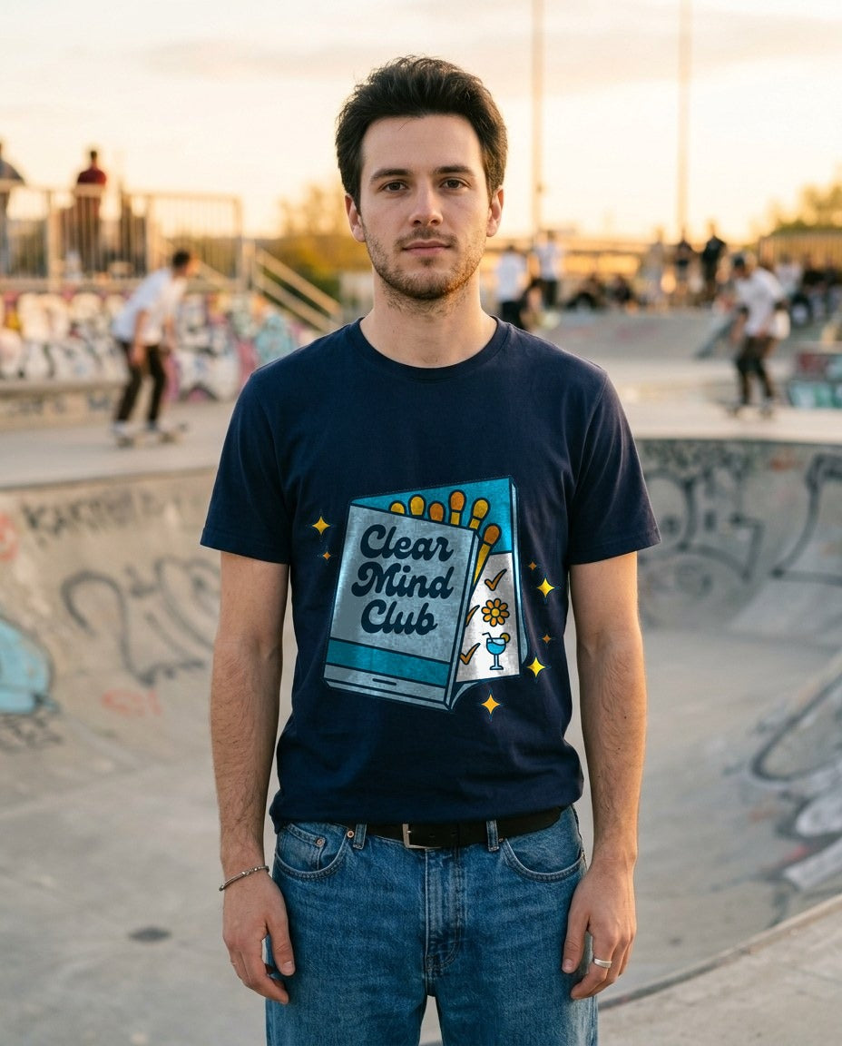 Clear Mind Club Retro Matchbook — lifestyle photo