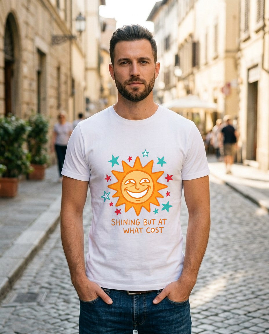 Shining But At What Cost Sun Doodle — lifestyle photo