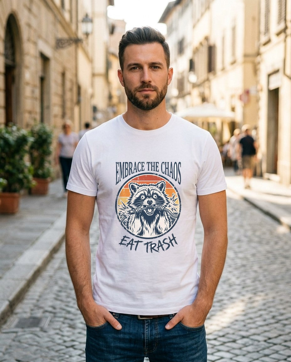 Feral & Free Retro Trash Panda — lifestyle photo
