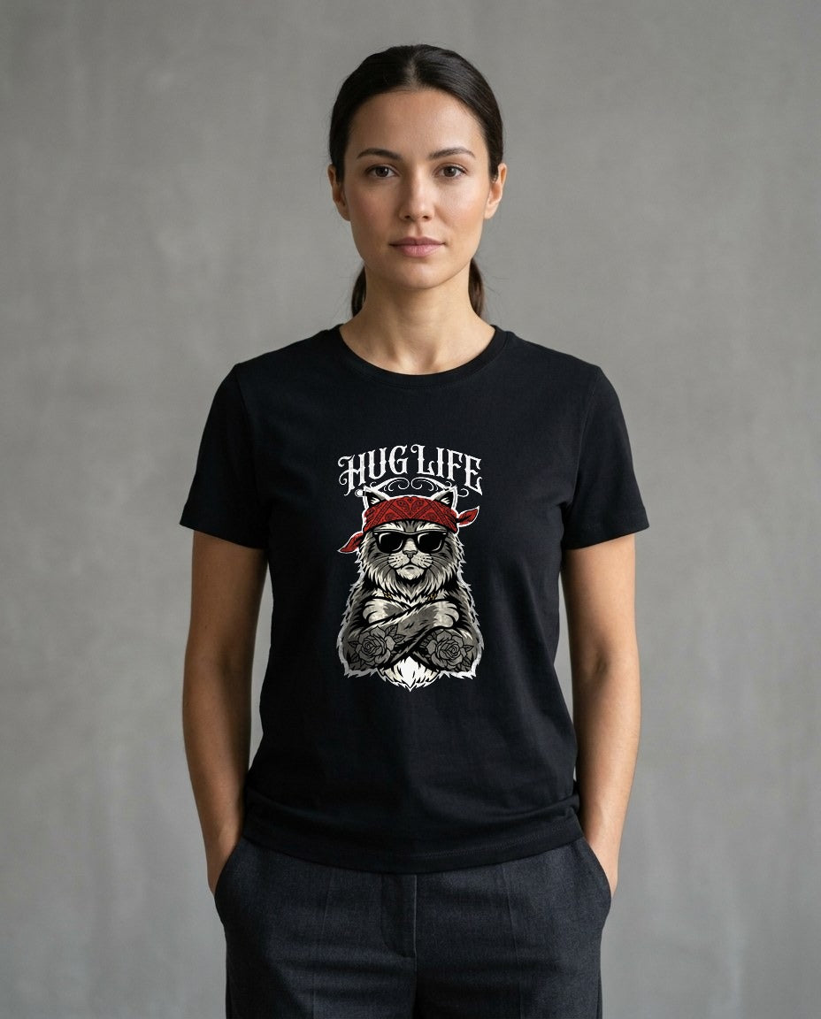 Hug Life Hardcore Bandana Feline — lifestyle photo