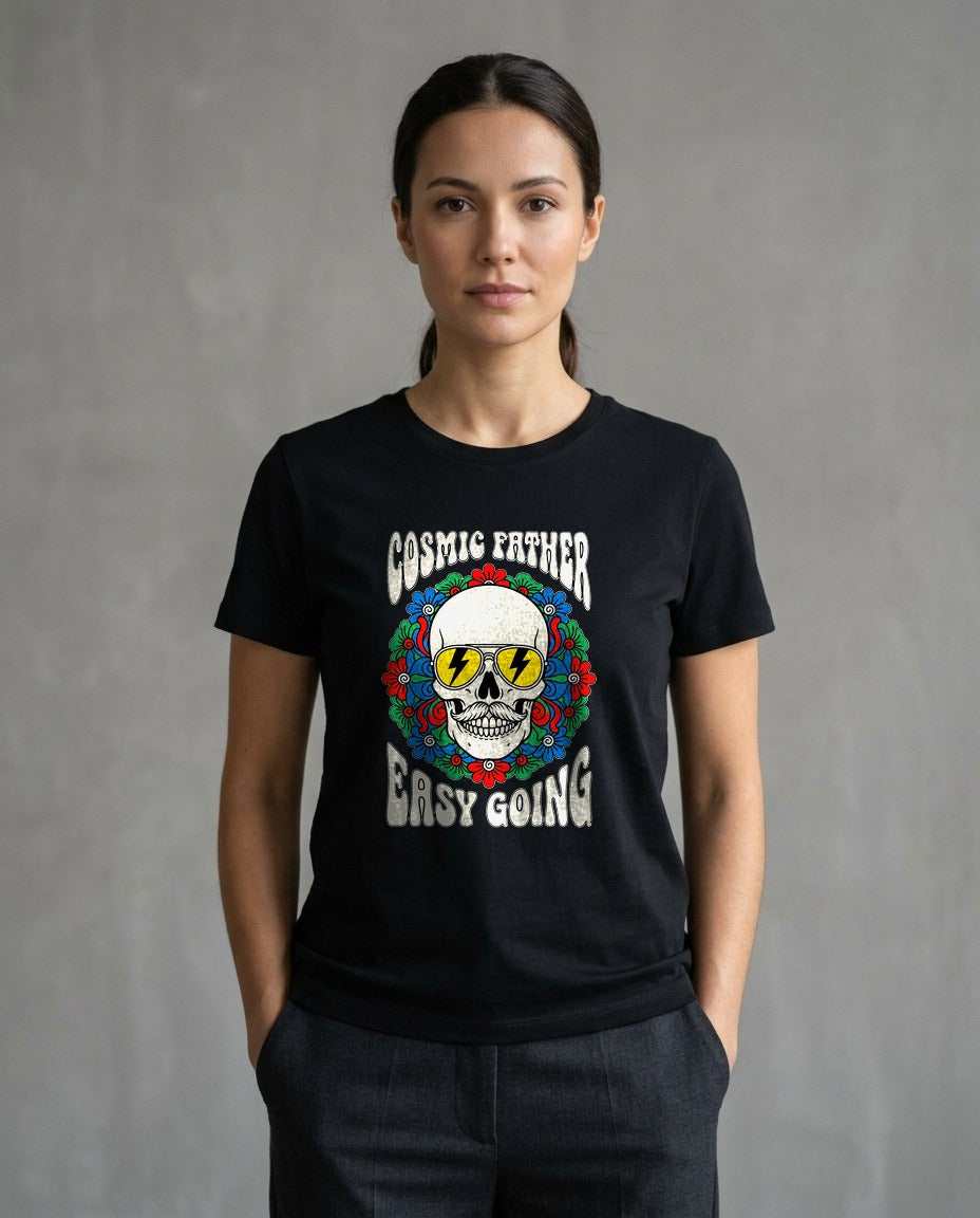 Cosmic Father Psychedelic Skull — lifestyle photo