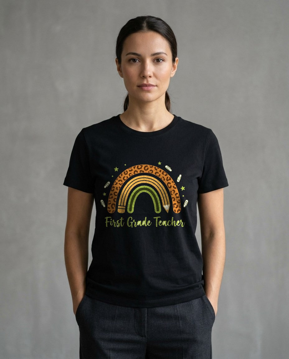 Boho Leopard Rainbow Grade Level — lifestyle photo