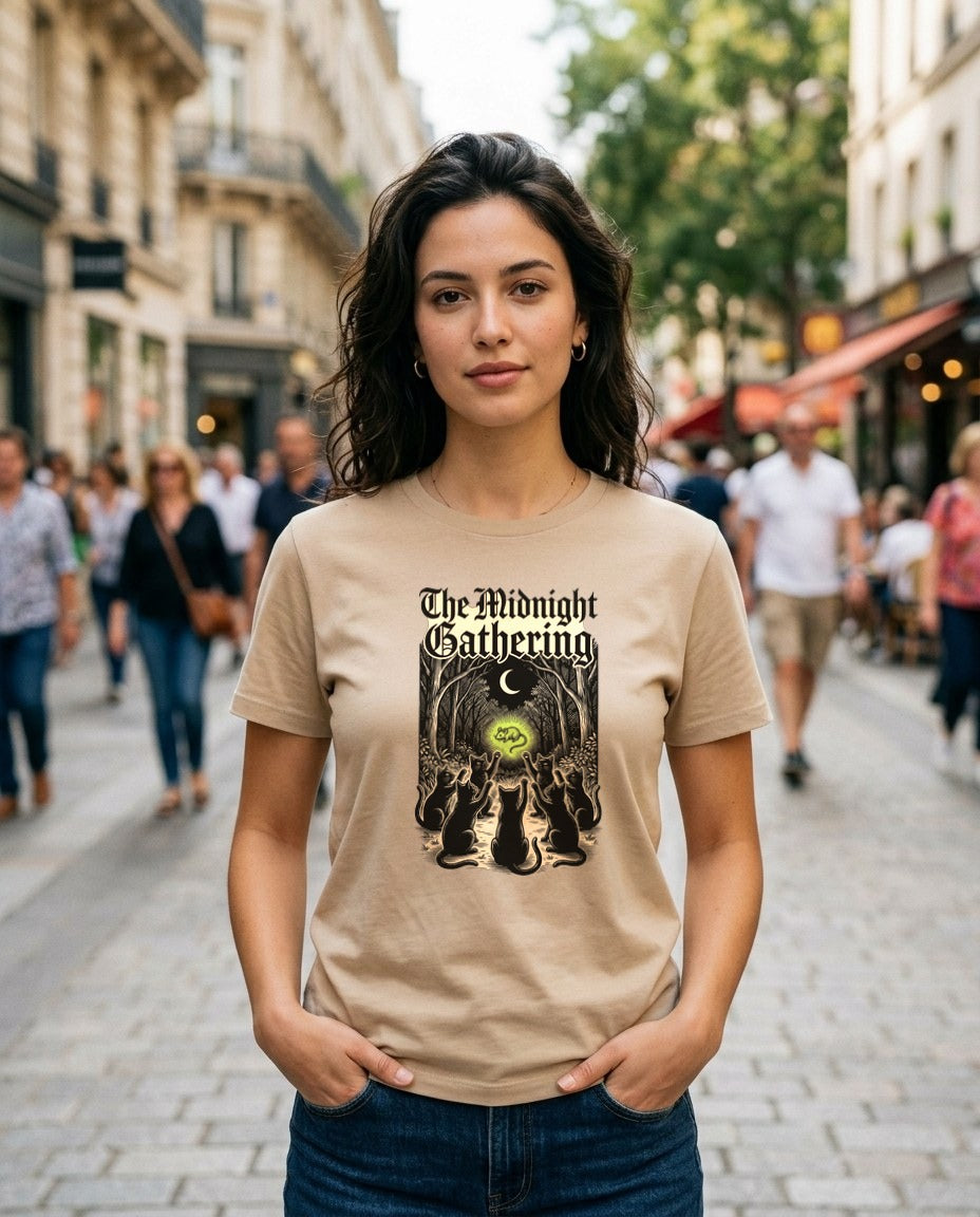 Midnight Coven Catnip Ritual Tee — lifestyle photo