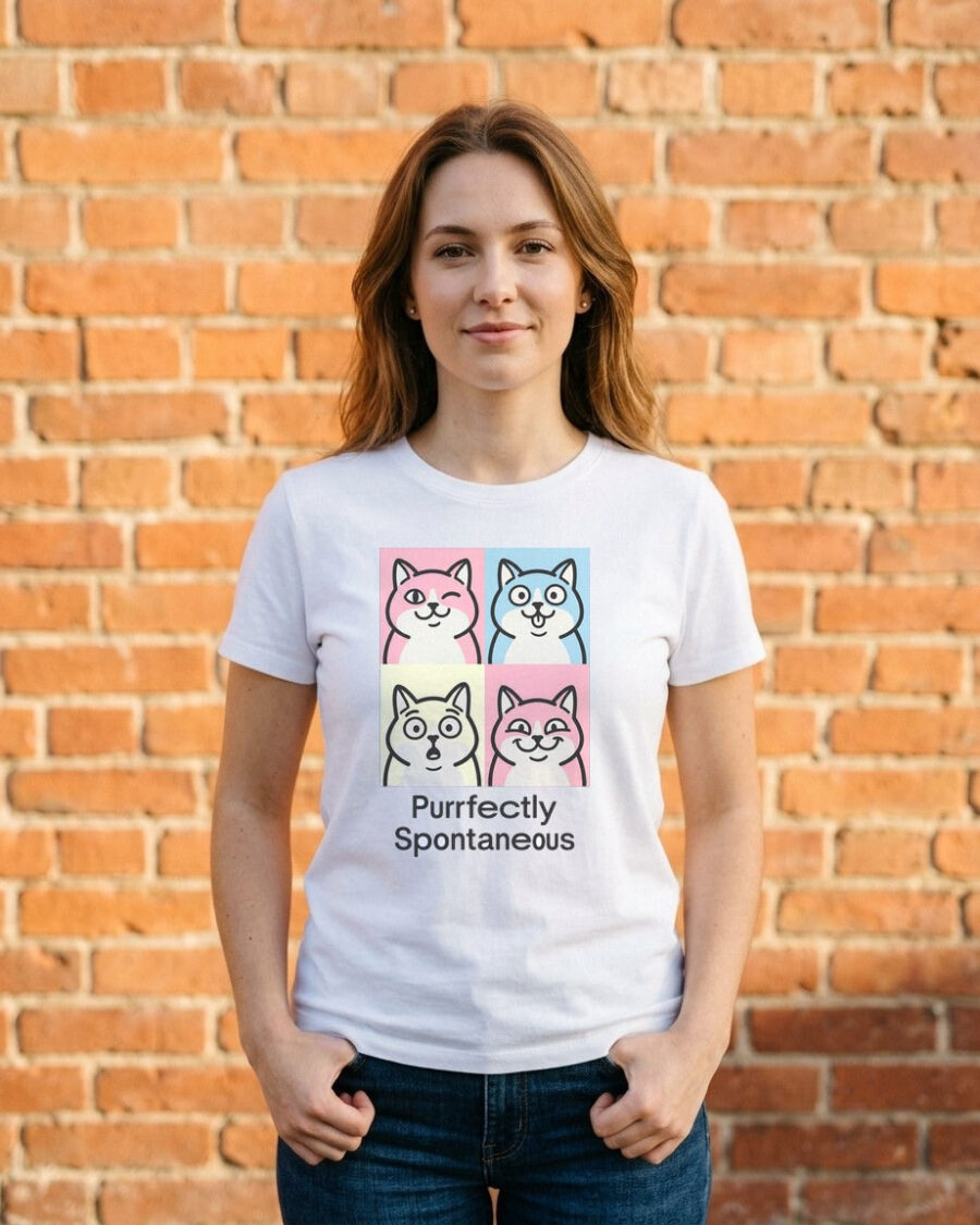Pastel Pop Art Kitten Grid — lifestyle photo