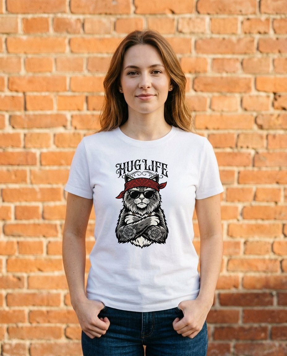 Hug Life Hardcore Bandana Feline — lifestyle photo