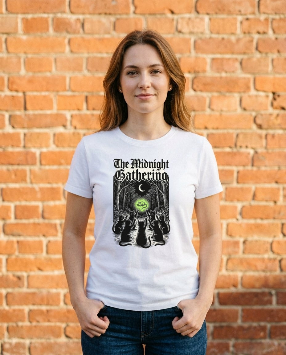 Midnight Coven Catnip Ritual Tee — lifestyle photo