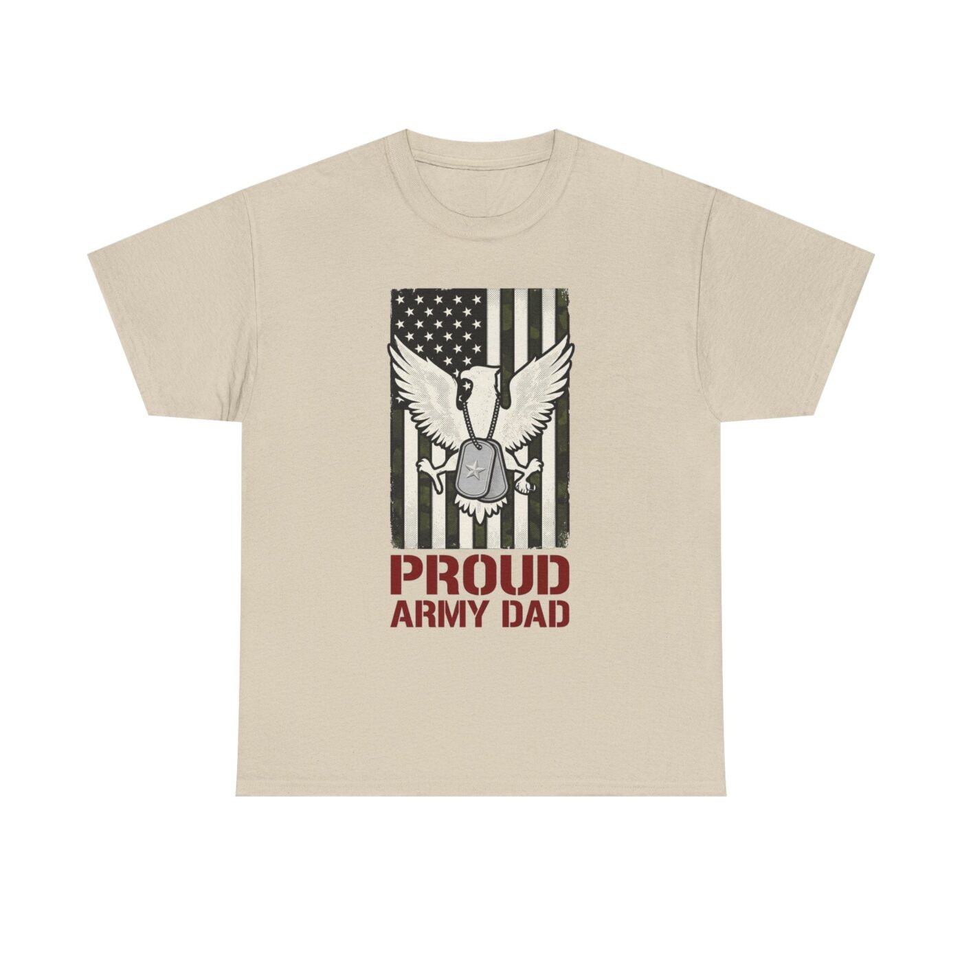 Proud Foundation Army Dad Flag & Tags — lifestyle photo