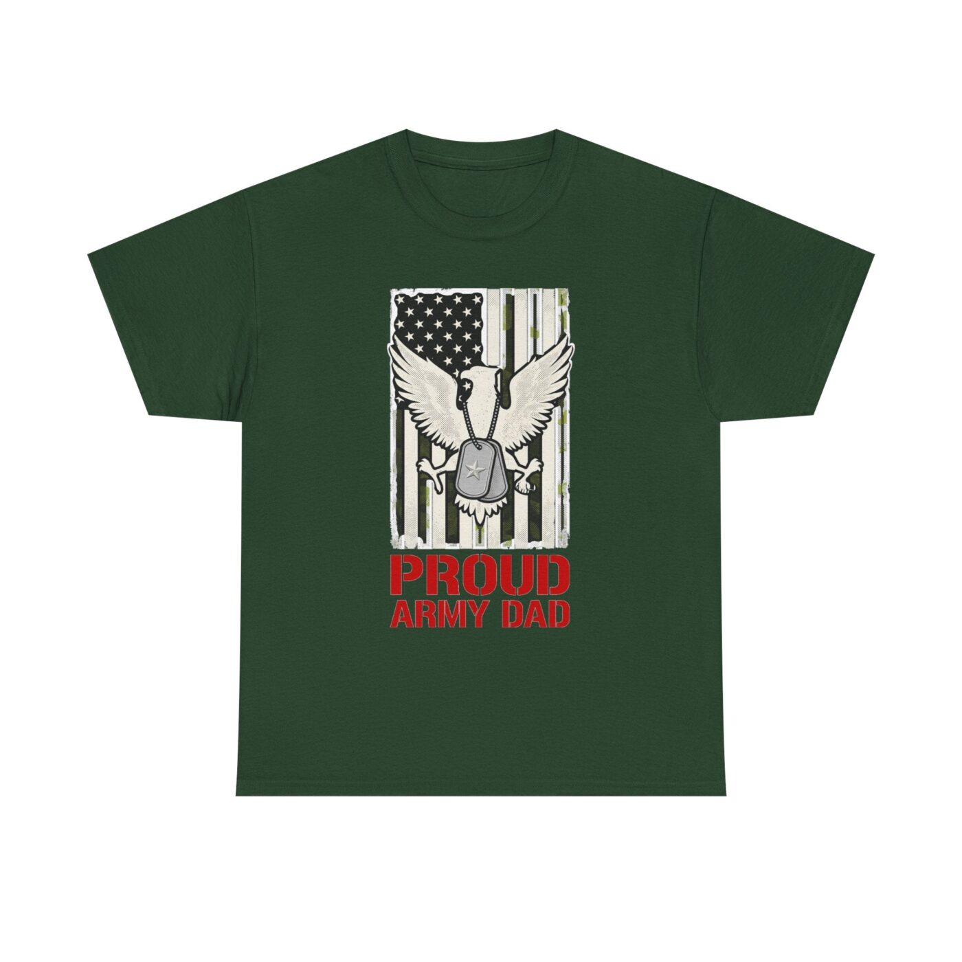 Proud Foundation Army Dad Flag & Tags — lifestyle photo