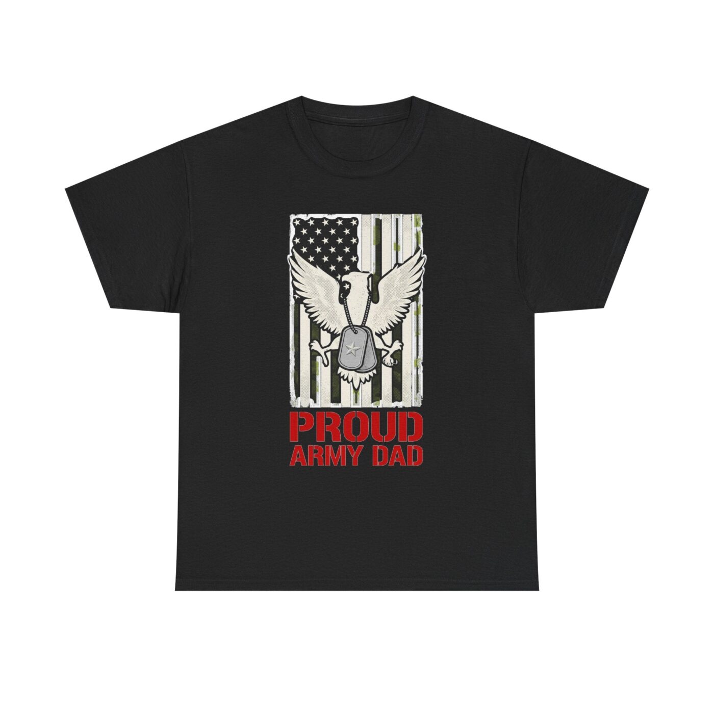 Proud Foundation Army Dad Flag & Tags — lifestyle photo